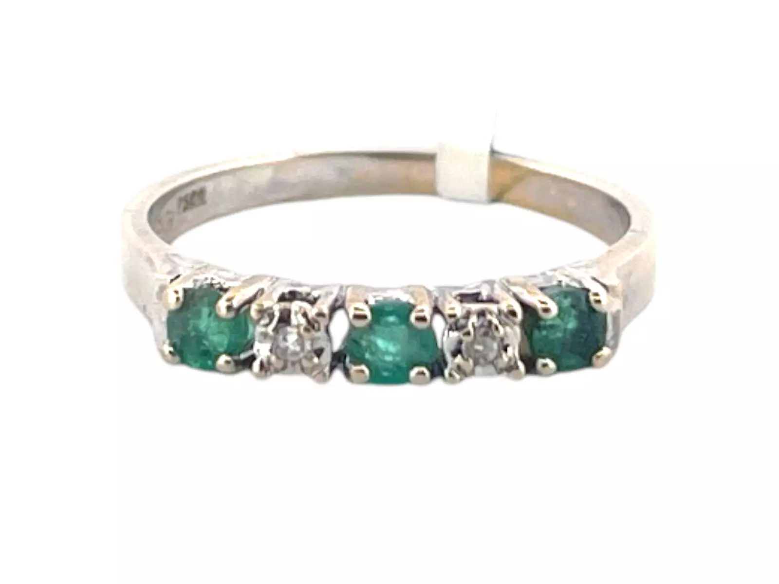 18k Smaragd Diamantring
