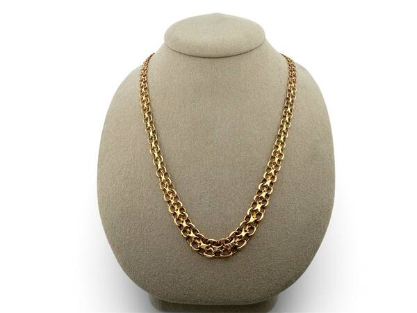 18K X-länk halsband 17.4g