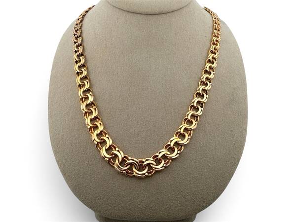 18K Bismarck halsband 47.1g